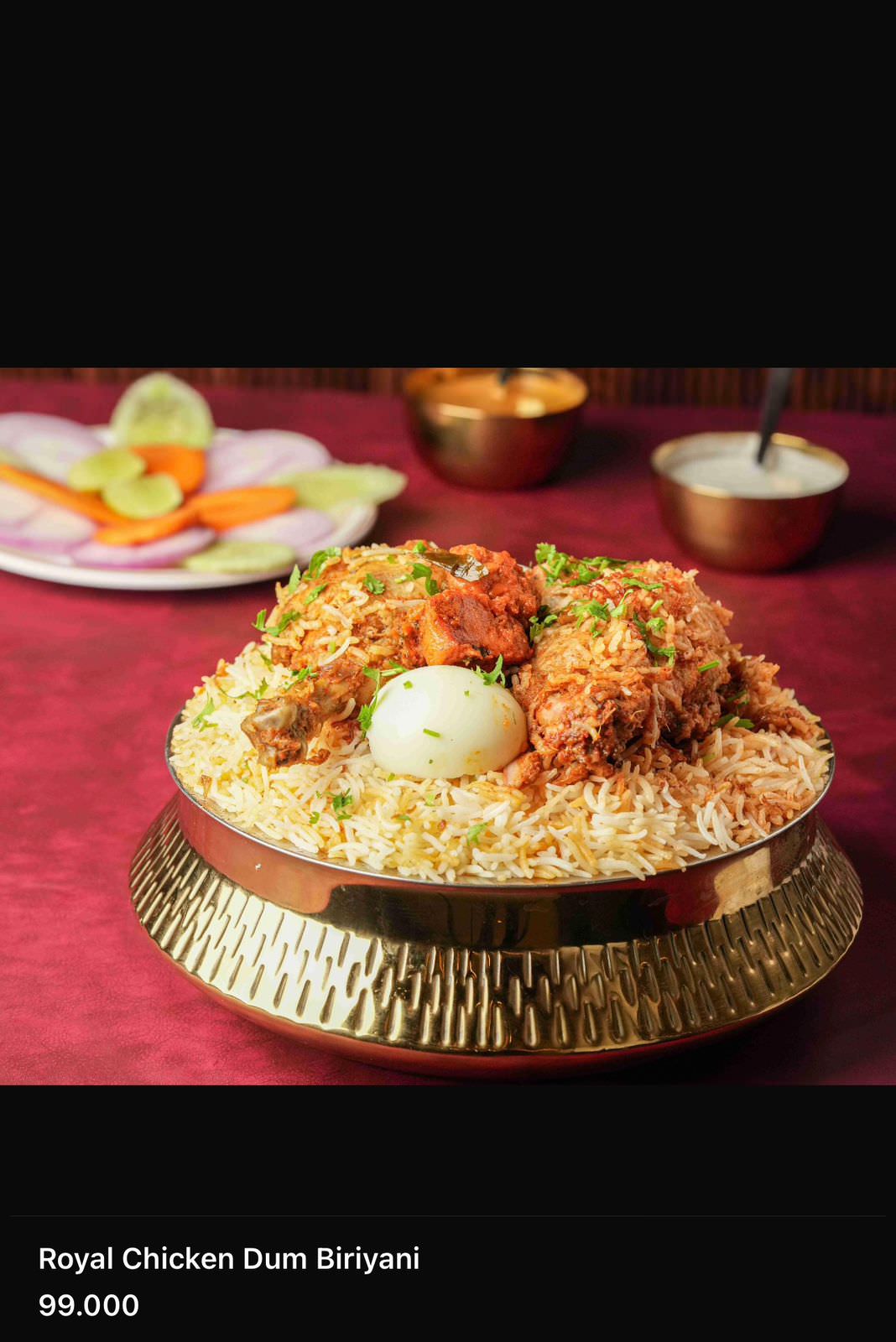 Royal Chicken Dum Biryani