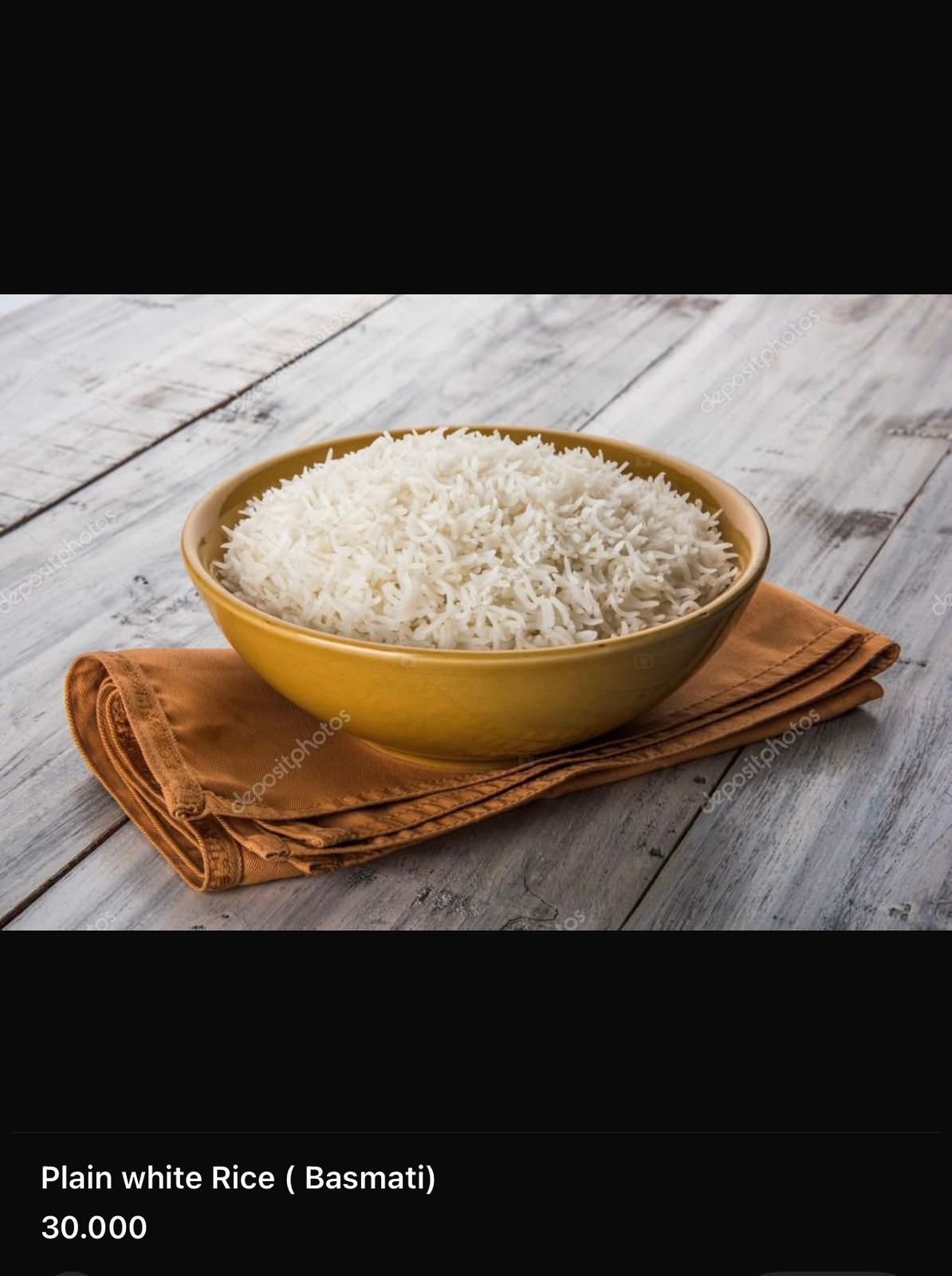 Plain White Rice (Basmati)