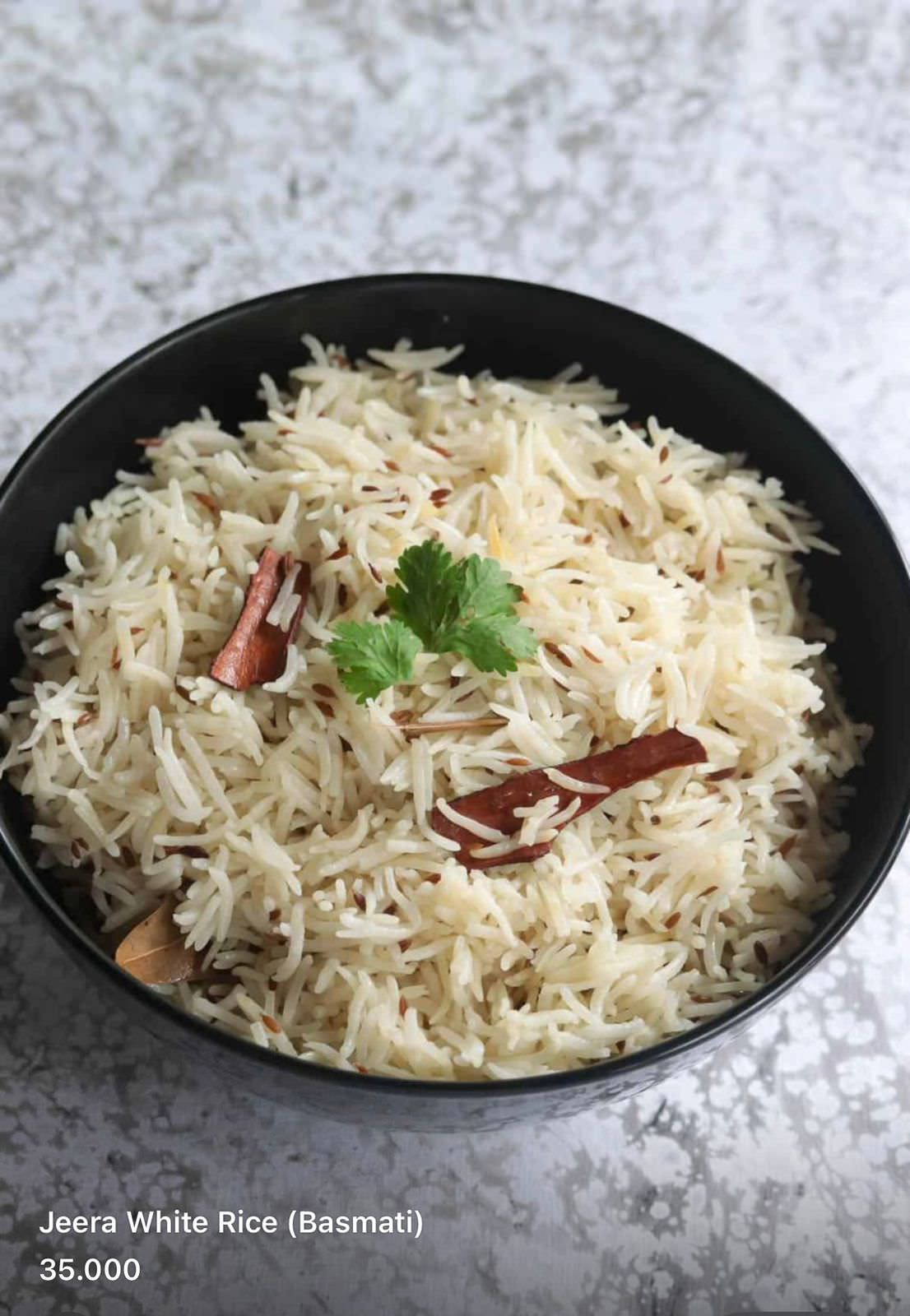 Jeera White Rice (Basmati)